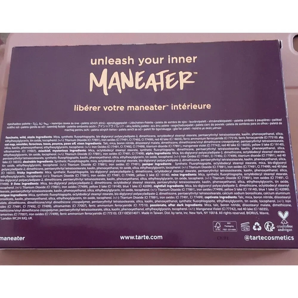 BNIB~Tarte Cosmetics Maneater Nightfall Eyeshadow Palette